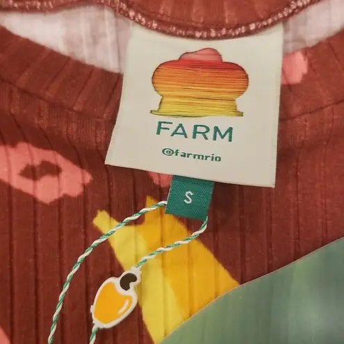 Farm Rio ππ Toucanissimo Long Sleeve Stretch Cotton Body Suit ~ Small S NWT