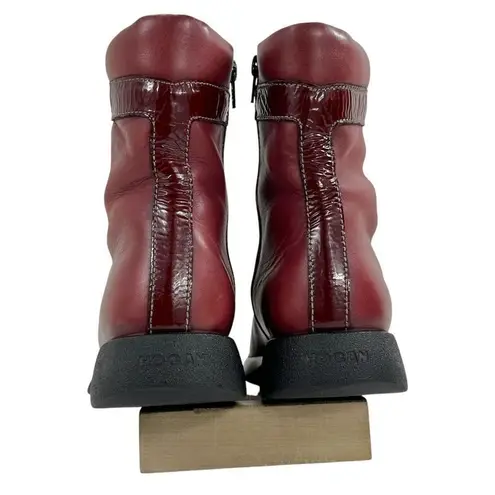 Vintage Hogan Zip Up Chelsea Boots Women’s Size 38 (US Women’s 7) Red