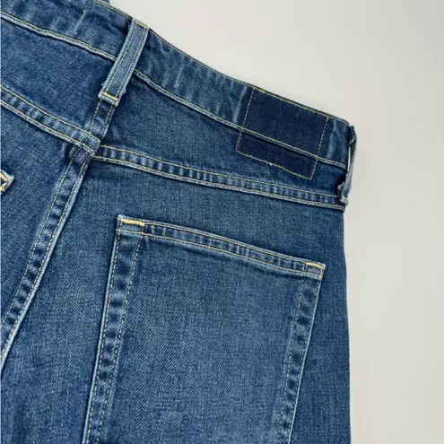 AMO Women's Bella Crop Jeans In Crush Size 28 NWT Blue