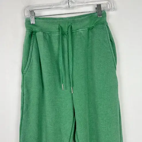 We Wore What NWT Jogger Sweatpants Pockets Drawstring Jolly Green Size XS NEW $78