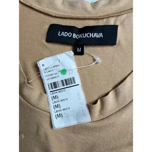 LADO BOKUCHAVA x REVOLVE Pierced Tank Top in Camel Medium New Womens Tan