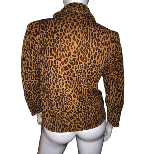 Briggs New York Briggs Leopard Print Blazer