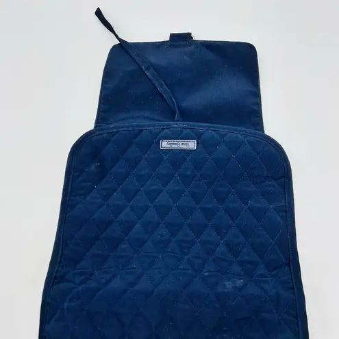 Vera Bradley  Toiletry Bag Cosmetic Organizer Travel Hanging Folding Case Navy