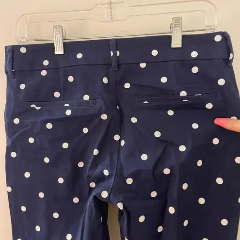 Old Navy women’s  dress pants navy color with polkadots size 6