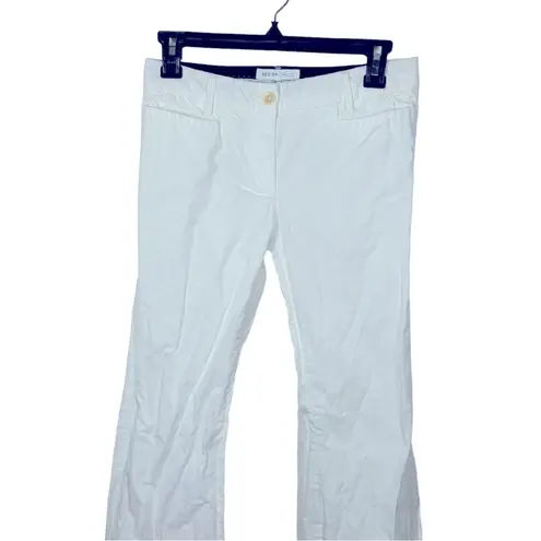 See By Chloe White Flare Bootcut Cotton Trousers Size 2 Chic & Versatile