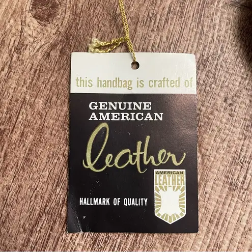 Deadstock Vintage 70s Maroon Leather & Suede Buckle Front Shoulder Purse Pink