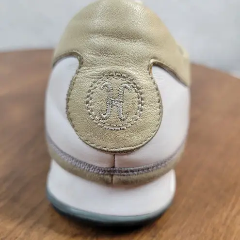 Cole Haan Nike Air Womens Sneakers 8 Beige White Leather Suede Lace Up Shoes