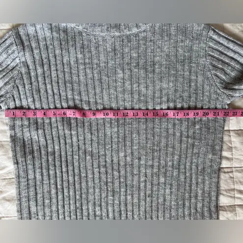 NWT Avantlook Artsy Grey Chunky Rib Knit Asymmetrical Cut Mini Dress / Tunic