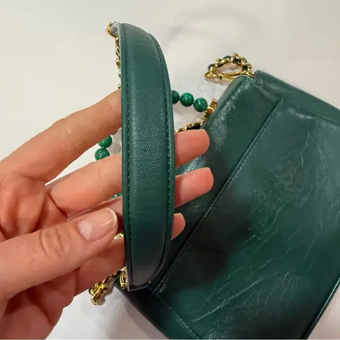 Lele Sadoughi Leather Top Handle Bag green