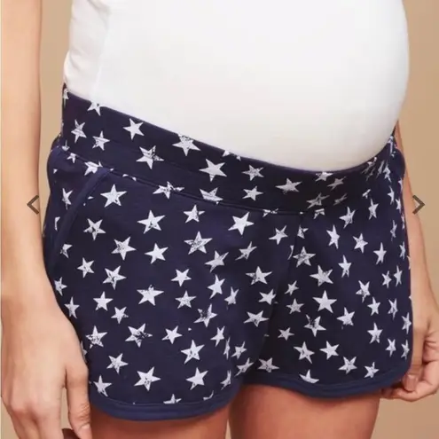 Motherhood Maternity Blue & White Star Lounge Shorts Size Extra Large
