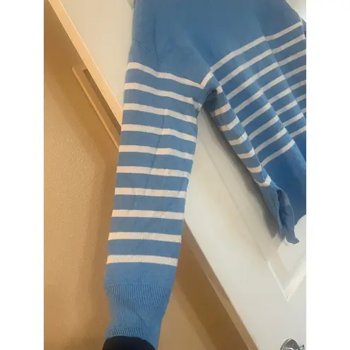 Workshop Republic Clothing Sz Sm Striped V-Neck Pullover Sweater