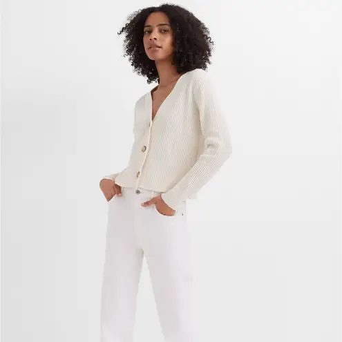 Club Monaco Button Cardigan in Off White Size XL