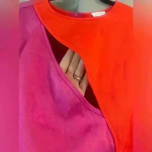 Dee Elly Women’s Pink&Orange  Dress