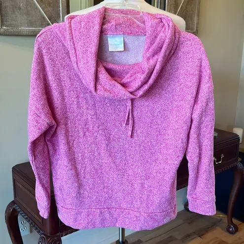 Be inspired Pullover Pink Drape Neck PM Womens Long Sleeve