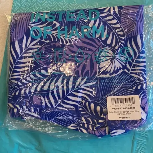 Coolibar Swim Sun Surf Leggings UPF 50+ NWT Blue Size XS