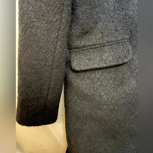 L'Academie NWT L’Academie Black Wool Blend Trench Coat Size Large