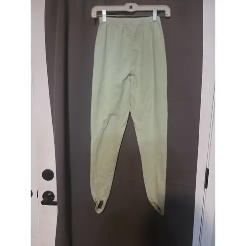 Rafaella Mint Green Stretch Ankle Pants, Women's Small, Elastic Waist, Casual