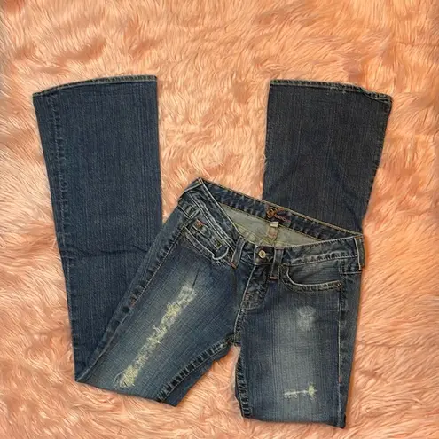 Bebe Vintage  Y2K Low Rise Bootcut Flare Woman’s Jean Size 28