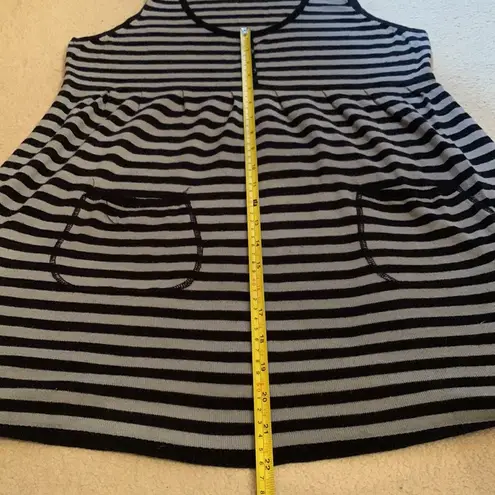 it's our time Y2K mall goth striped cotton tank top XL