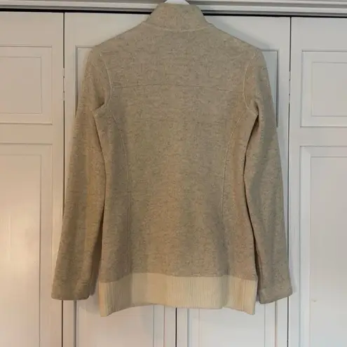 Mountain Hardwear Mountain Hardware wool blend oatmeal sweater jacket small