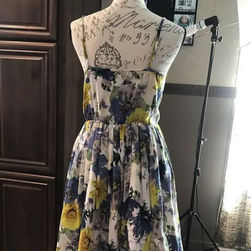 Jack by BB Dakota Jack Size 6 Floral Spaghetti Strap Summer Dress