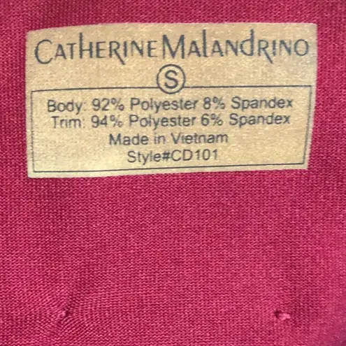 Catherine Malandrino Cranberry Training Pullover Outerwear Top Small
