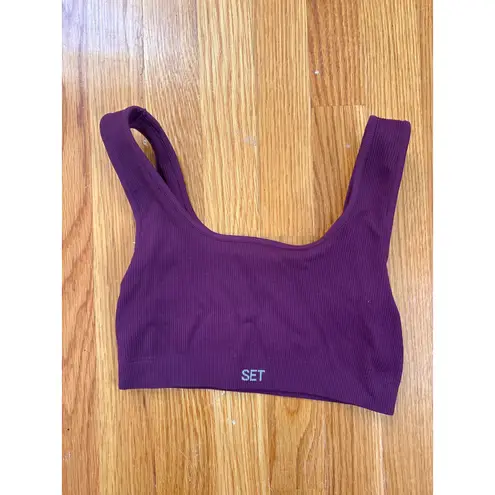 Set Active  Ribbed Leggings And Bea Set Size Small