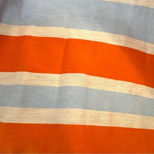 Ann Mashburn stripe Cotton Blend short cap sleeve smock midi Garden Dress Small