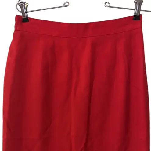 Block island Vintage Petites By Marina Pappas Red Pencil Skirt Midi