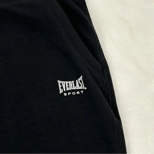 Everlast Black Ankle Zip Lounge Sleepwear Comfy Stretch Sweat Pants Women’s M