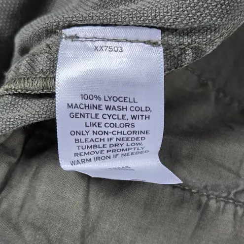 Treasure & Bond Paper-bag Chino Cropped Pants in Olive Sarma 4 NWT