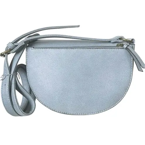 Falls Creek Blue Faux Leather Small Flap Crossbody Purse, New with Tag