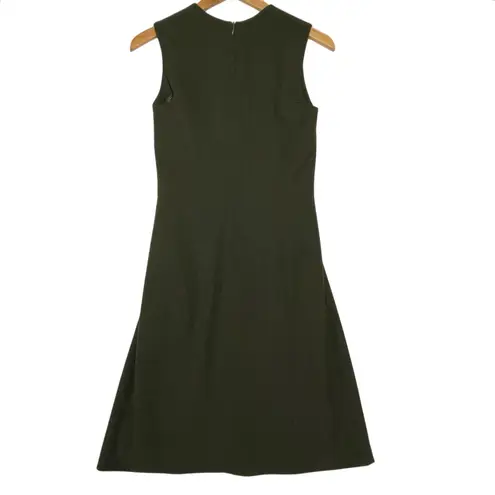 MM.LaFleur Women’s Annie Olive Green Vneck Sheath Mini Dress size 6