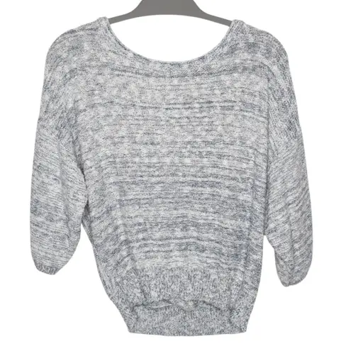 Michael Stars Gray Textured Knit Loose Fit Sweater Large Boho Lagenlook Coastal