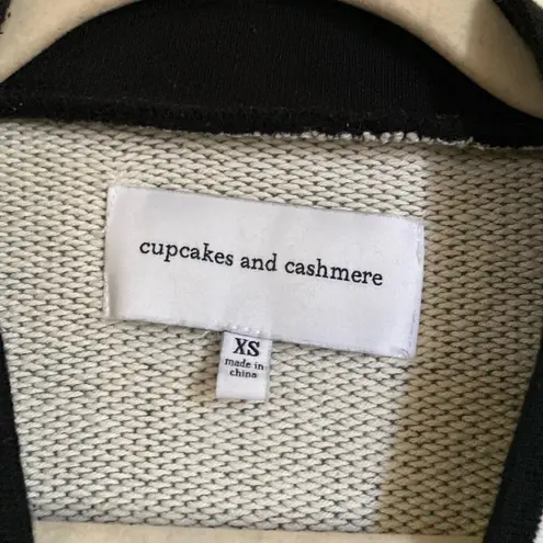Cupcakes & Cashmere Gray & Black Letterman Varsity Jacket #R Size XS