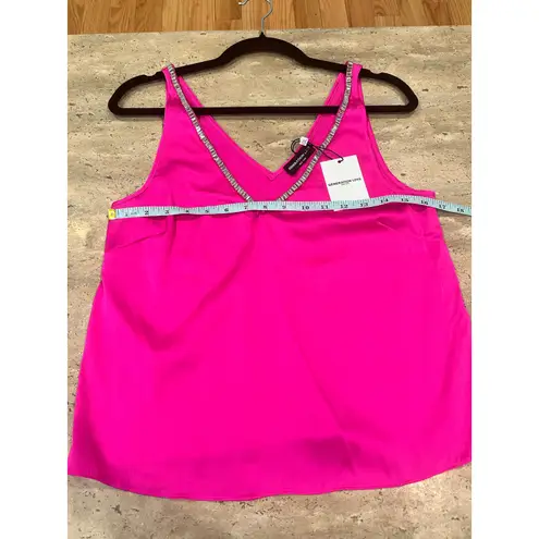 Generation Love NEW NWT Women's Pink Marian Crystal Trim Tank Top Size Small