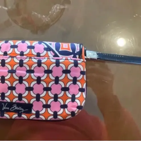 Vera Bradley  Pink and Orange Jazzy Floral Wristlet and Magnetic Wallet Set