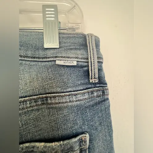 MOTHER Denim The Fly Cut Stunner Ankle Fray Jeans Night Sz 27 – Brand New Blue