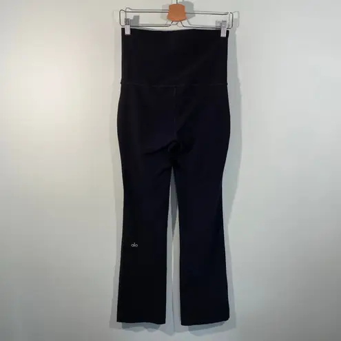 Alo Yoga Women Black Bootcut Super High Waist Leggings Size S