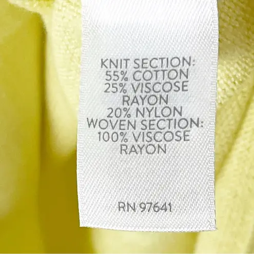 J. JILL Yellow Layered Long Sleeves V