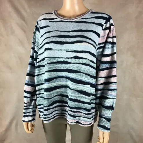 NIC + ZOE Multi Color Cozy "Snowed In" Sweater 1X