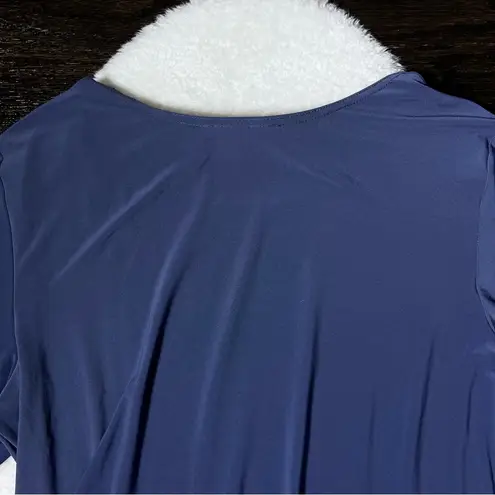 Joseph Ribkoff Joseph Ribkhoff Mineral Blue Chain Detail Asymmetrical Hem Blouse