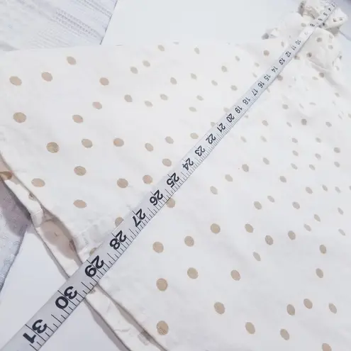 LPA Revolve Linen Blend Polka Dots Mini Dress