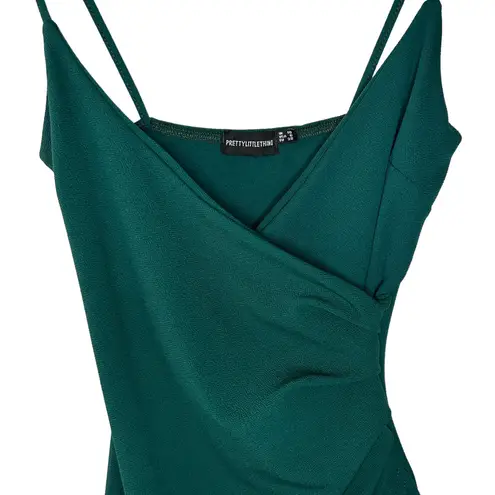 Pretty Little Thing Green Wrap Dress