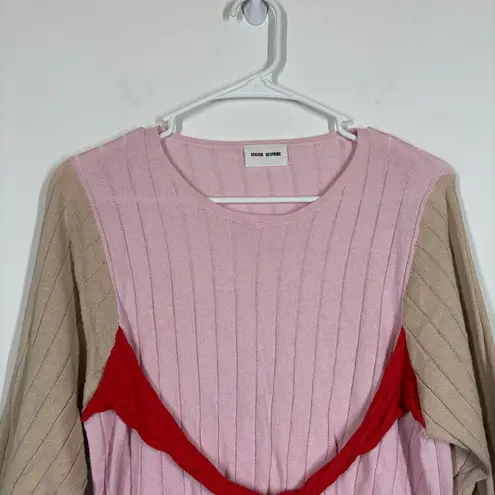 Atelier Delphine Ribbed Sweater Size Small Pink