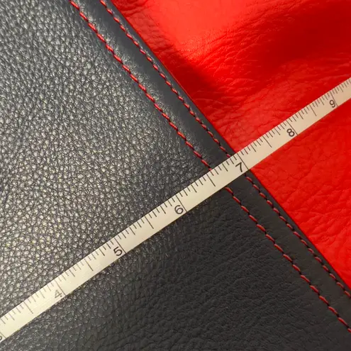 Weitfremd Red Leather Tote Bag