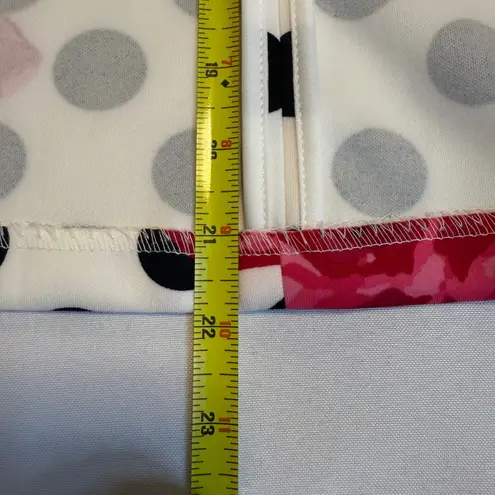 NYCC Floral Blazer Polka Dot 3/4 Sleeve White Pink Black Career Jacket Size M # Size M