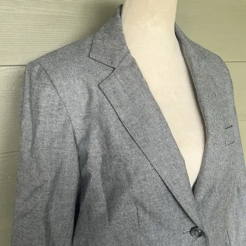 Vintage Nat Kaplan Couture Wool Skirt Suit Gray Size 10