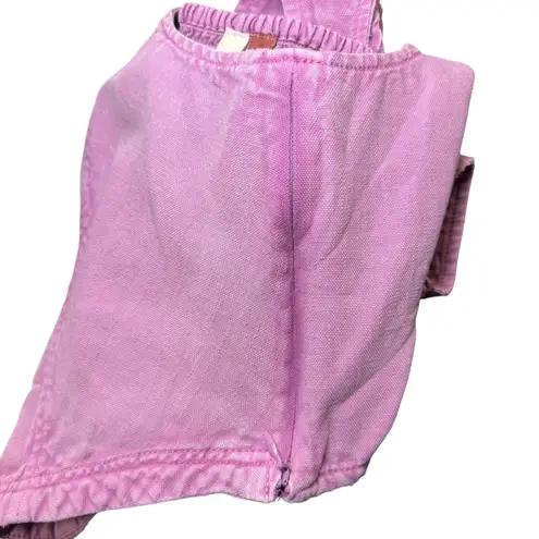 Pilcro Lilac Corset Cropped Square Neck Tank Top Women's Size L Purple Size L