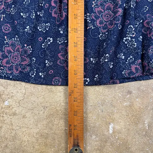 Hinge Nordstrom Boho Floral Mini Dress Cottagecore Peasant Style XS